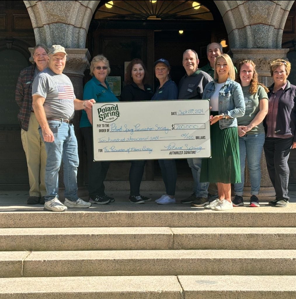 group of people at Maine State Building